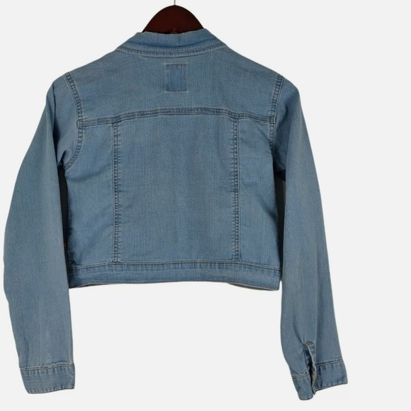 Dickies Girl's Light Blue Denim Jean Jacket Sz Large (14/16) - Picture 4 of 5